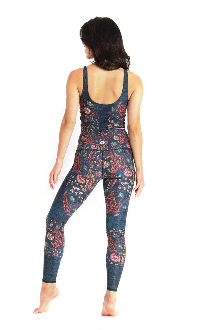 YOGA DEMOCRACY Om Tank in Festival Denim