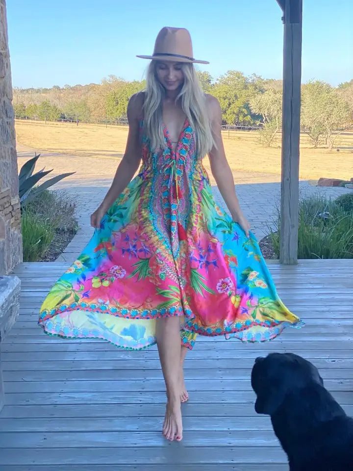 Ombre Halter Dress