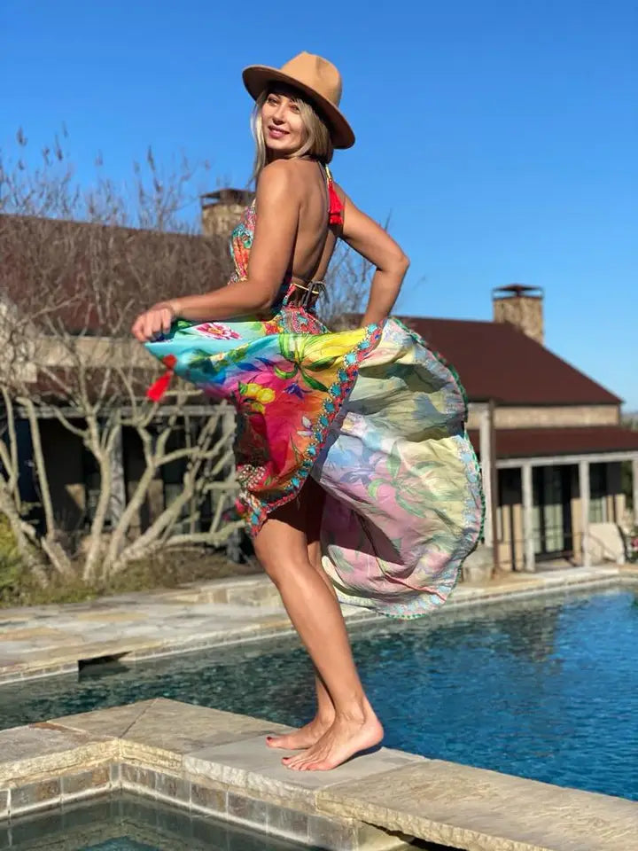 Ombre Halter Dress