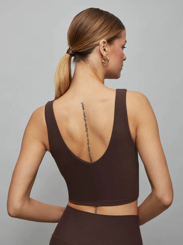 CARBON 38 V-Neck Longline Bra in Melt