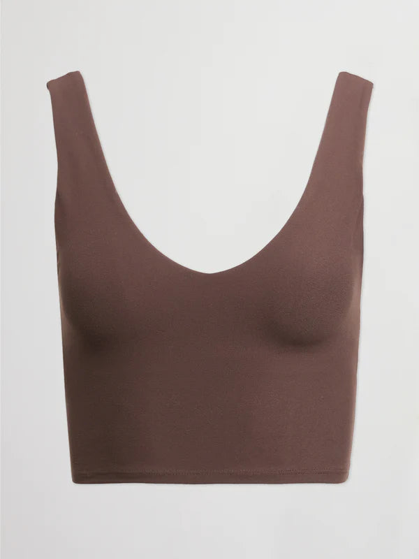 CARBON 38 V-Neck Longline Bra in Melt