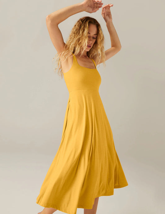 Beyond Yoga Featherweight At The Ready Square Neck Dress