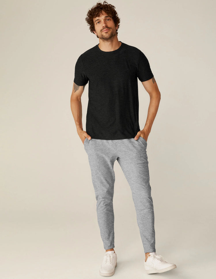 Beyond YOGA MEN Always Beyond Crew Tee Charcoal