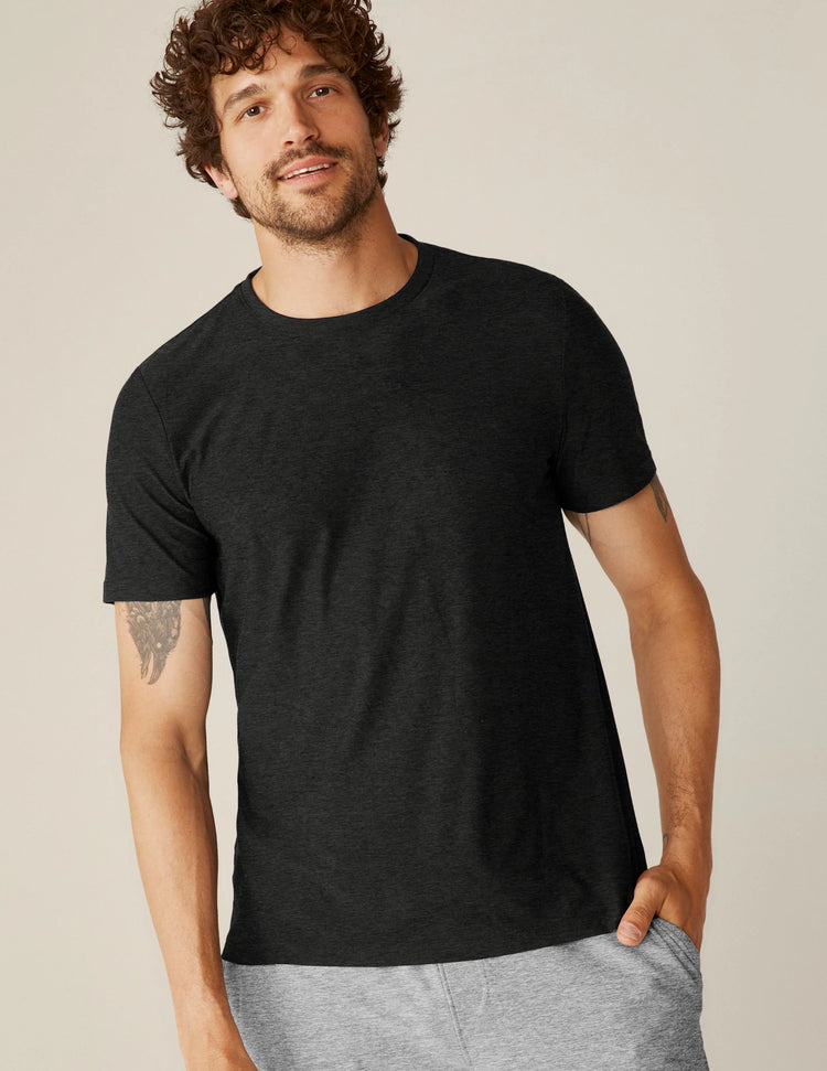 Beyond YOGA MEN Always Beyond Crew Tee Charcoal