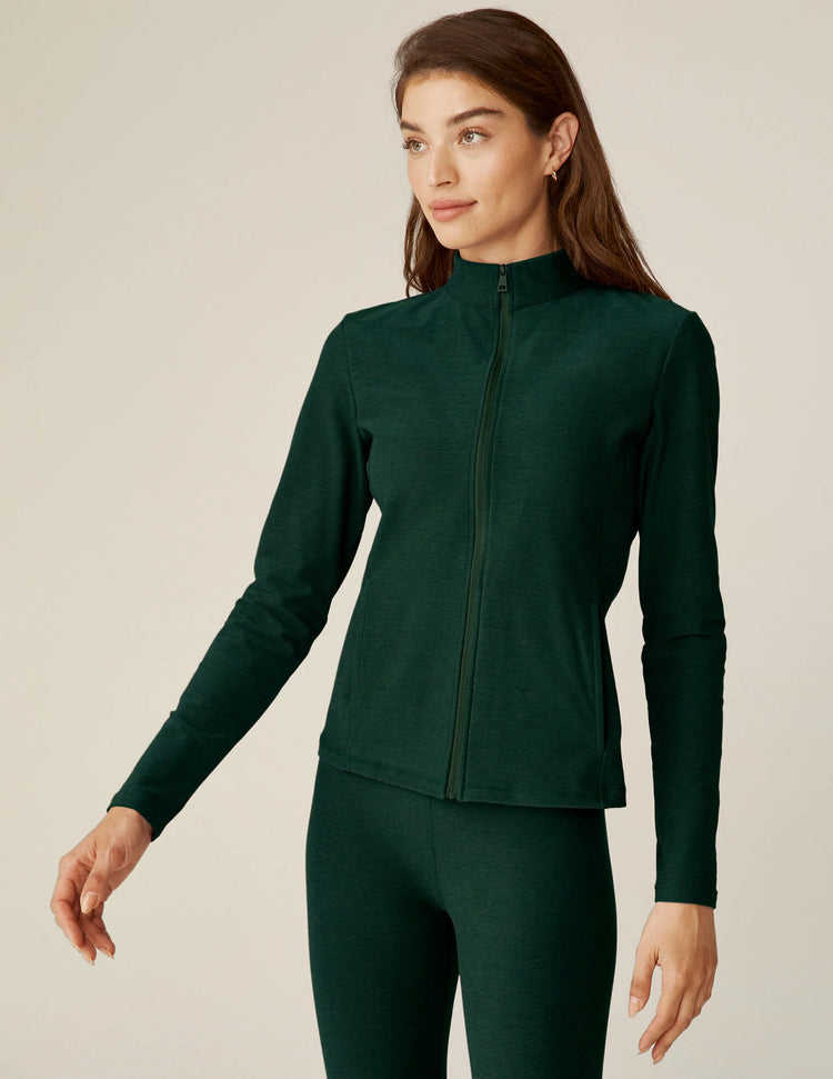 Beyond Yoga Spacedye On The Go Mock Neck Jacket