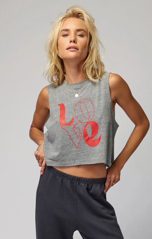 Spiritual Gangster love callie crop tank