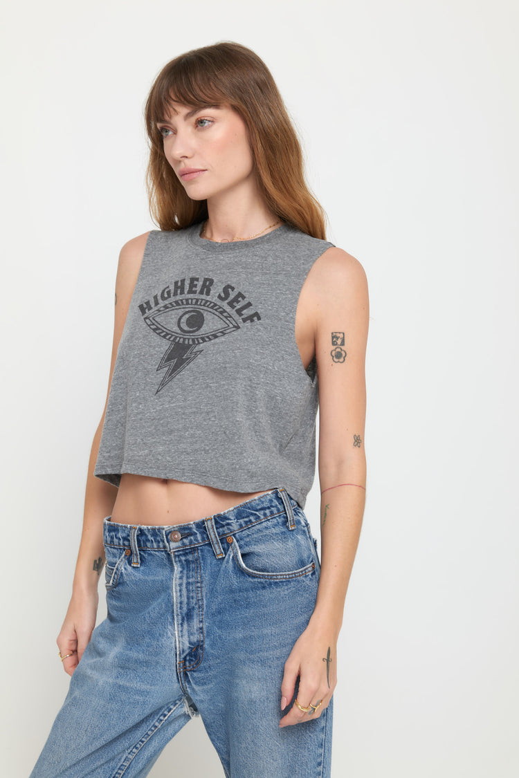 Spiritual Gangster Elevated Eye Callie Crop Tank