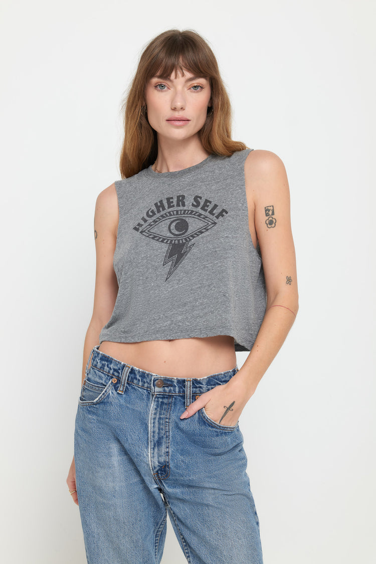 Spiritual Gangster Elevated Eye Callie Crop Tank