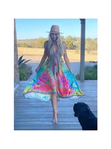 Ombre Halter Dress