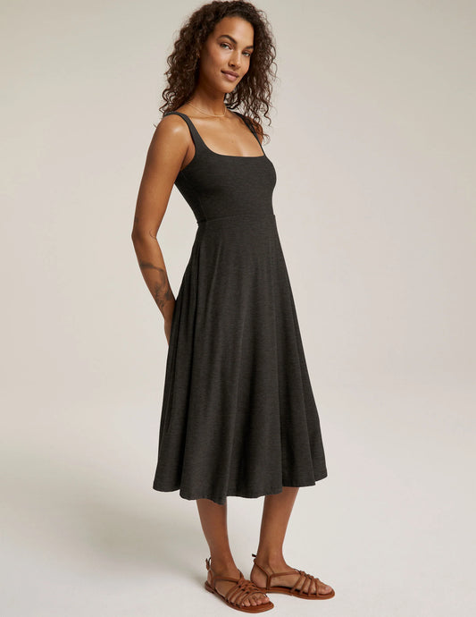 Featherweight At The Ready Square Neck Dress