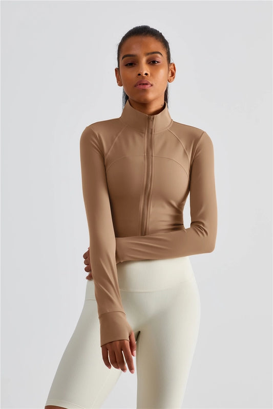 Evelyn Cropped Zip Jacket